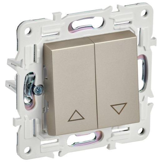 SKANDY Выключ. жалюзи 10А SK-V12Sh шамп. IEK