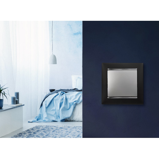 Выключатель одноклавишный - Legrand Valena - 10А 250В схема 1 безвинтовые зажимы - алюминий