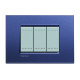 Livinglight Рамка прямоугольная, 3 модуля, цвет Синий шелк