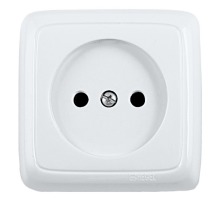 Hegel Альфа наруж Белая РА16-105 Розетка, с монт. пластиной