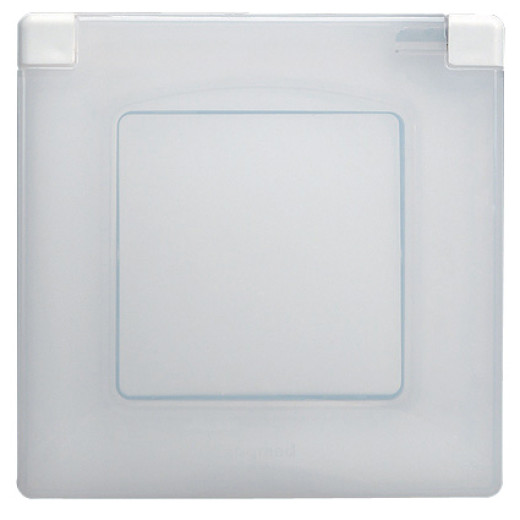 Рамка с защитной крышкой IP44 - Legrand Etika - белый