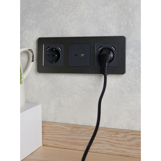 BRITE Рамка 3-мест. РУ-3-1-Бр металл титан RE IEK