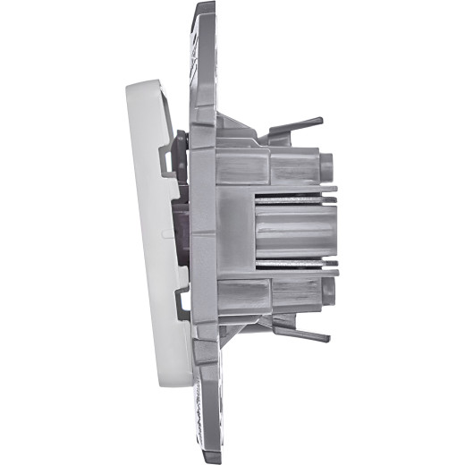 Выключатель кнопочный одноклавишный - Legrand/Daccord Inspiria - с нормально-открытым контактом 6А 250В безвинтовые зажимы - белый