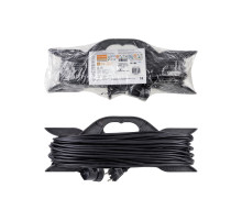 TDM Удлинитель-шнур на рамке силовой народный ПВС 2200 Вт б/з, 20м, штепс. гнездо У-12006