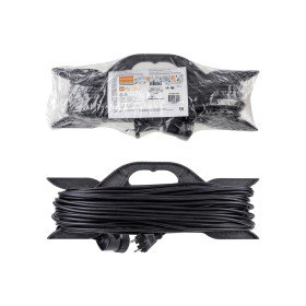 TDM Удлинитель-шнур на рамке силовой народный ПВС 2200 Вт б/з, 20м, штепс. гнездо У-12006