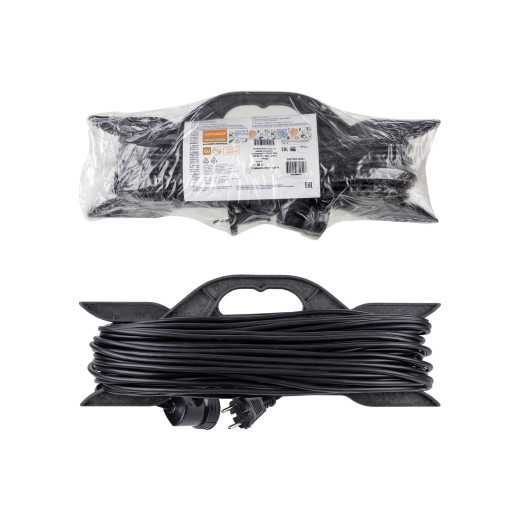 Удлинитель-шнур на рамке силовой народный ПВС 2200 Вт б/з, 20м, штепс. гнездо