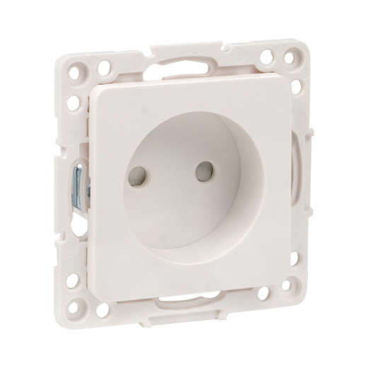 Стокгольм Механизм Розетки 1-местной б/з 10 А автоматические клеммы белый с защ. штор. EKF PROxima