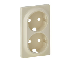 Legrand Valena LIFE Сл.кость Накладка розетки с/з 2-ной.