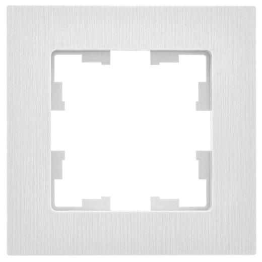 BRITE Рамка 1-мест. РУ-1-Бр бел. рифленый IEK
