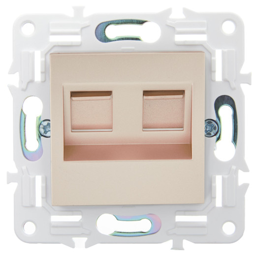 SKANDY Роз. комп. 2-ая RJ45 кат.6 SK-K04Sa песоч. IEK