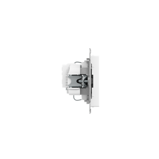 Механизм розетки, 16А, с заземлением, со шторками, белый Эпика EKF