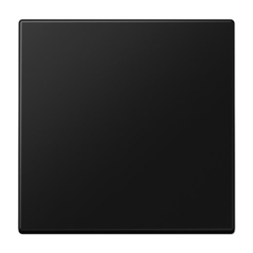 Клавиша для балансирных выключателей, дюропласт, черный матовый