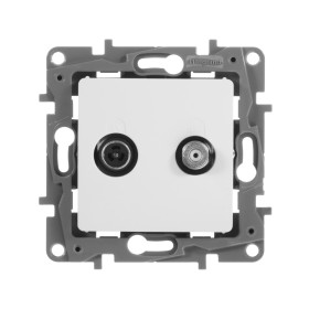 Legrand Etika Белый Розетка TV/SAT 2-х кабельная.