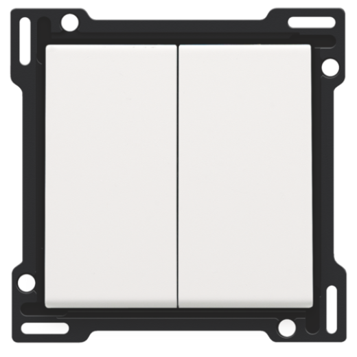 Клавиша двойная, белый