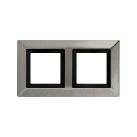 DKC Avanti Рамка из металла, никелированная, 2 поста (4 мод.)