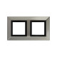 Рамка из металла 2 поста (4 мод.), Avanti, никелированная