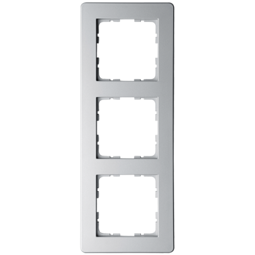 Рамка G-Flex 3-постовая, цвет Алюминий