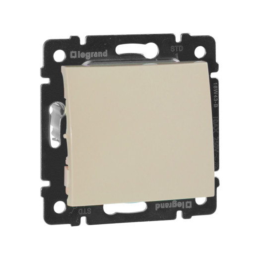 Выключатель одноклавишный - Legrand Valena - 10А 250В схема 1 безвинтовые зажимы - слоновая кость