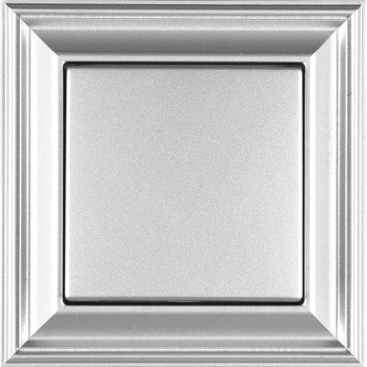 Рамка 1-пост, термопласт, алюминий, Eco Deco