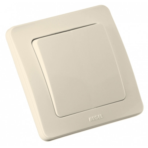 ВС10-311-01 Выключатель скрытой установки, одноклавишный, цвет слоновая кость