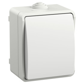 IEK FORS Выкл. кноп. о/у IP54 ВСк20-1-0-ФБ бел.