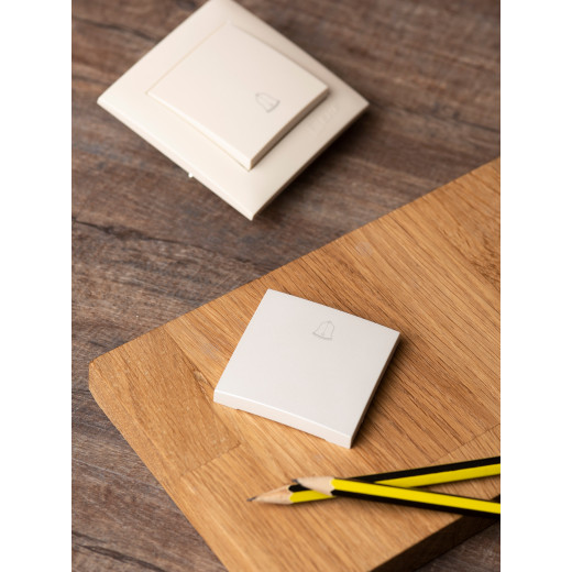 Валенсия лицевая панель кнопки звонка 10А жемчуг EKF PROxima