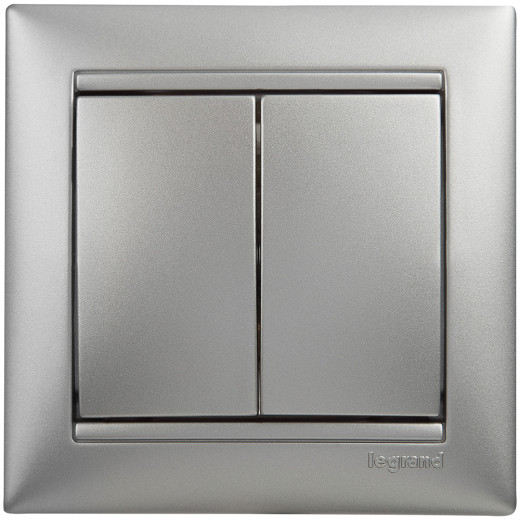 Рамка 1 пост - Legrand Valena - алюминий