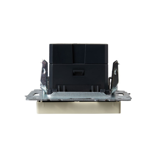 BRITE Роз. USB A+C 18Вт РЮ11-1-БрКр беж. IEK