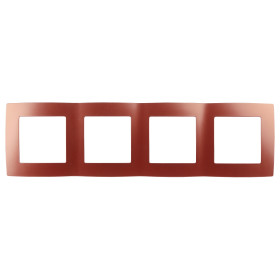 ЭРА 12-5004-24 Рамка на 4 поста, Эра12, охра (10/100/2000)