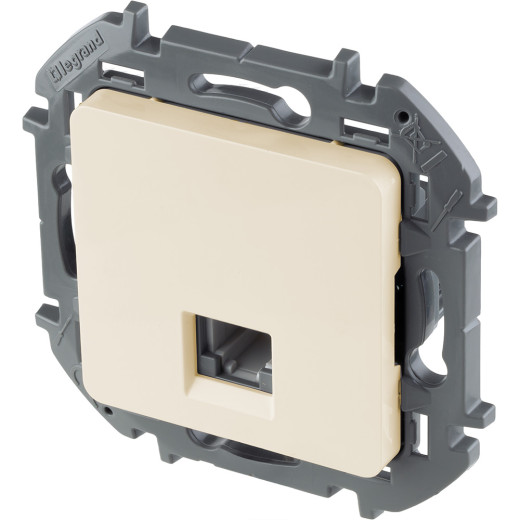 Розетка телефонная RJ11 - Legrand/Daccord Inspiria - слоновая кость