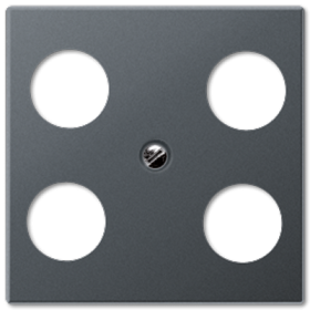 JUNG Накладка для SAT-TV-розетки Hirschmann, матовый антрацит