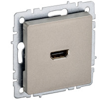 IEK BRITE BASE Шампань Розетка HDMI РHDMI-0-БрШ