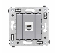 DKC Avanti Телефонная розетка RJ-12 без шторки в стену одинарная, 