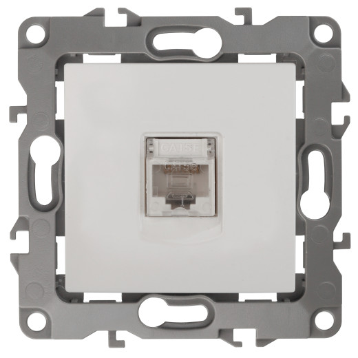 Розетка ЭРА Серия 12 12-3107-01 информационная RJ45 IP20 белый