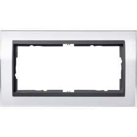 Gira Event Clear Белый/Антрацит Рамка 2-ая без перегородки