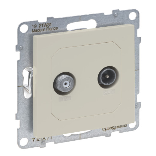 SUNO. Розетка TV-SAT двухкабельная. Цвет 