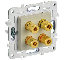 IEK SKANDY Бежевый Аудиорозетка 4-ая SK-A01B