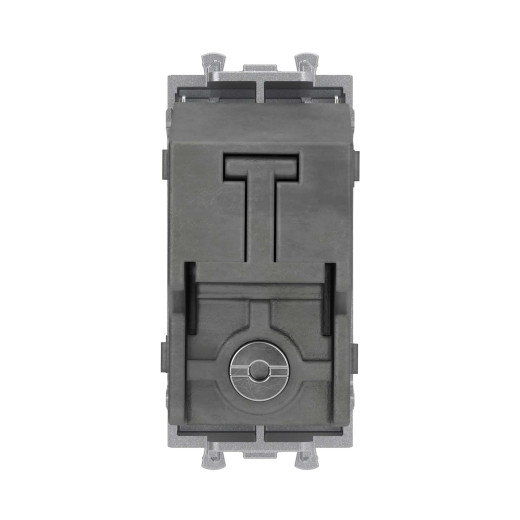 Розетка TV оконечная модульная, Avanti, закаленная сталь, 1 модуль