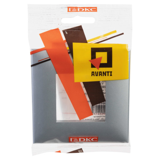 Рамка 1 пост (2 мод.), Avanti, закаленная сталь