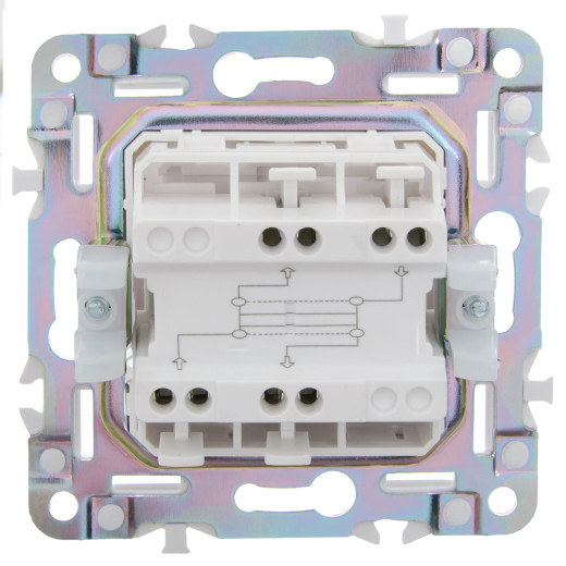 SKANDY Выключ. 1-кл. перекр. 10А SK-V03W арк. бел. IEK