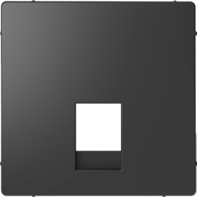 Schneider Electric Merten D-Life Антрацит Накладка центральная для розетки 2-ной RJ11/RJ12