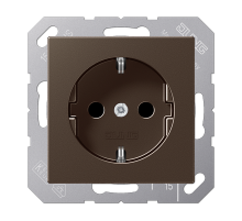 JUNG A 500 Мокко Штепсельная розетка SCHUKO 16А / 250В пружинные зажимы дюропласт