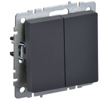 IEK BRITE BASE Графит Выключ. 2-кл 10А ВС10-2-0-БрГ
