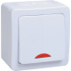 ВС20-1-1-ГПБ выкл 1кл с инд о/у IP54 (цвет клавиш: белый) ГЕРМЕС PLUS