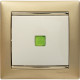 Выключатель одноклавишный с подсветкой - Legrand Valena - 10А 250В схема 1L безвинтовые зажимы - слоновая кость