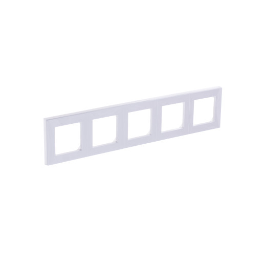 Рамка ABB Levit 5 постов белый / ледяной