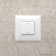 Выключатель одноклавишный в стену, Avanti, белое облако