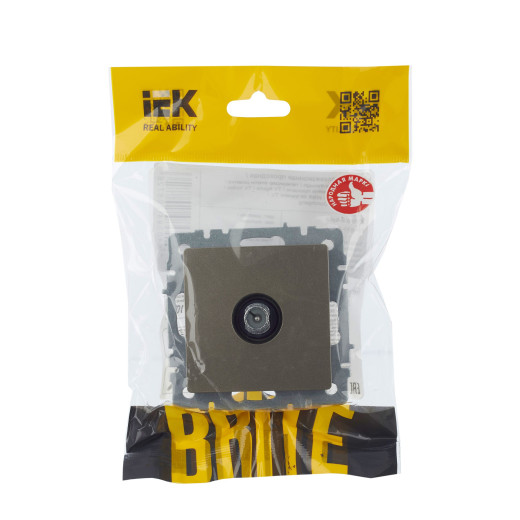 BRITE Роз. TV проходная РТВ10-0-БрШ шамп. IEK