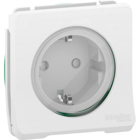 Schneider Electric Mureva Styl Бел Розетка с/з и шторками винтовые клеммы, IP55