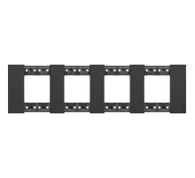 BT Living now Черный Рамка немецкий стандарт 4 поста (2+2+2+2 мод).